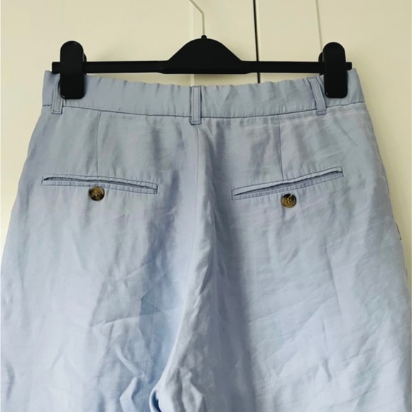Zara Baby Blue Wide Leg Smart Trousers Size M - Picture 6 of 9